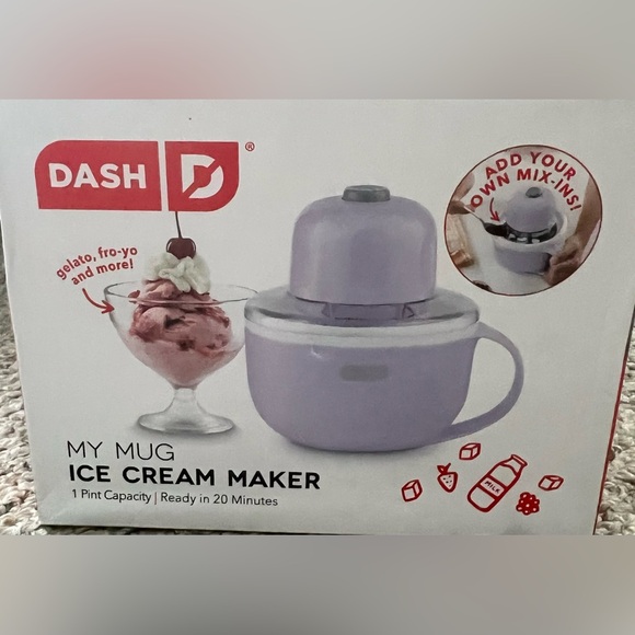 New Dash Purple Ice Cream Maker - Picture 1 of 7
